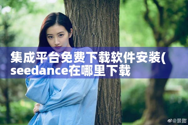 集成平台免费下载软件安装