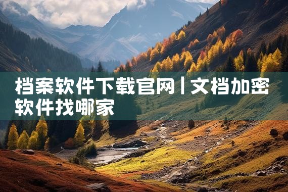 档案软件下载官网