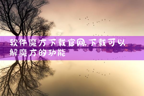 软件魔方下载官网