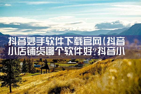 抖音妙手软件下载官网